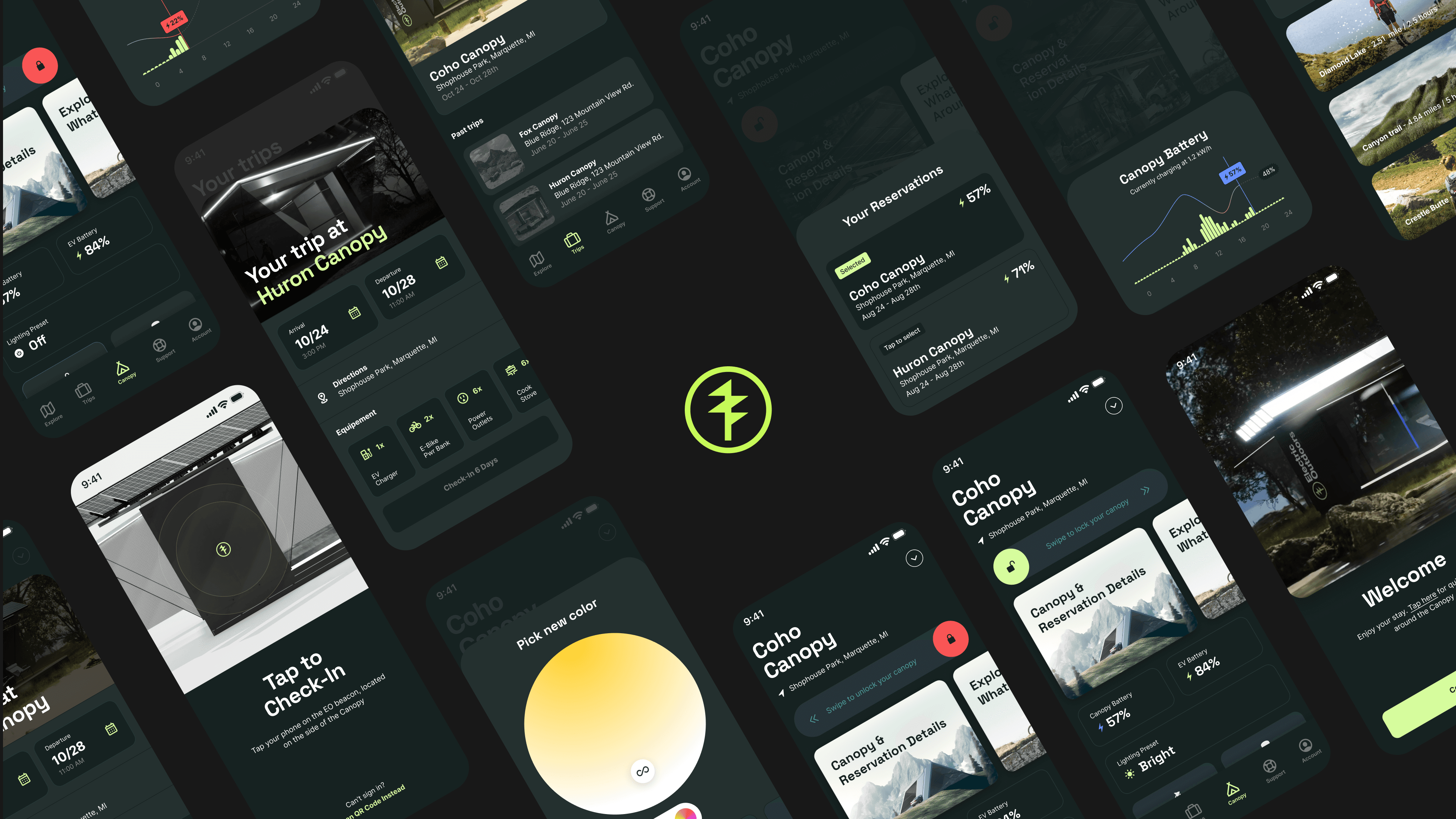Electric Outdoors — outdoor experience app design